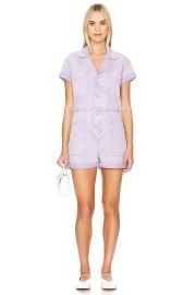 Pistola Parker Romper in Purple Amethyst Snow at Revolve