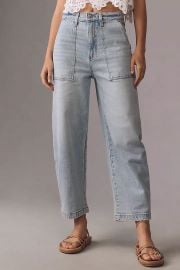 Pistola Turner Super High Rise Barrel Jeans at Anthropologie