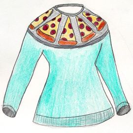 Pizza Sweater Pattern at Lisa Lucia Knits