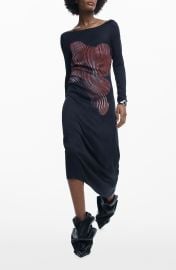 Placed Floral Long Sleeve Dress at Nordstrom