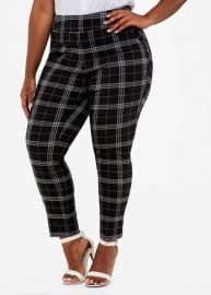 Plaid Ankle Skinny Pants by Ashley Stewart at Ashley Stewart