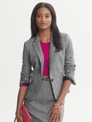 Plaid Blazer at Banana Republic