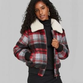 Plaid Bomber Jacket at Target