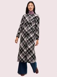 Plaid Boucle Coat at Kate Spade