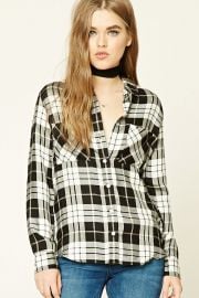 Plaid Button-Front Shirt   Forever 21 - 2000237307 at Forever 21