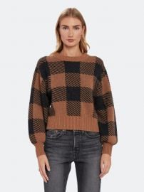 Plaid Cashmere Pullover at Verishop