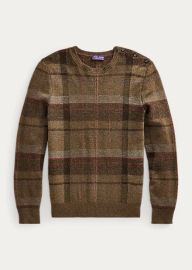 Plaid Cashmere wool Sweater In Inverness Plaid at Ralph Lauren