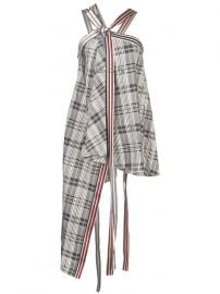 Plaid Cotton Top by Monse at Farfetch