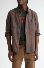 Plaid Cotton Twill Work Shirt at Nordstrom
