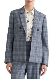 Plaid Faux Double Breasted Blazer at Nordstrom