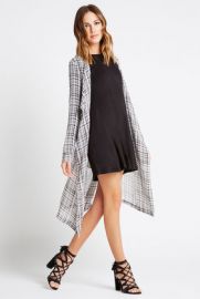 Plaid Kimono Trench at Bcbgeneration