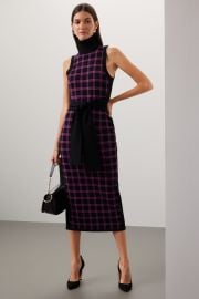 Plaid Knit Midi Dress by TOCCIN X RTR for 60 Rent the Runway at Rent the Runway