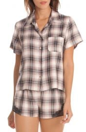 Plaid Lace Pajamas at Nordstrom