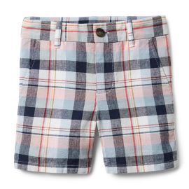 Plaid Linen Shorts at Janie and Jack