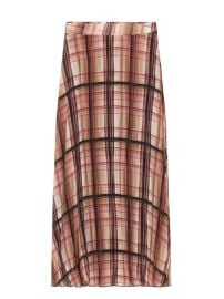 Plaid Midi Skirt at Zara