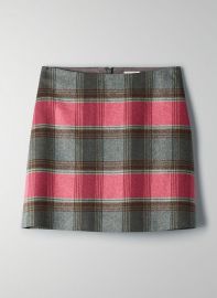 Plaid Mini Skirt by Aritzia at Aritzia