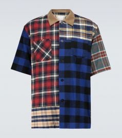 Plaid Mix short-sleeved shirt at Mytheresa