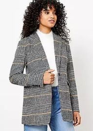 Plaid Modern Blazer at Loft