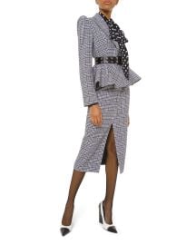 Plaid Peplum Jacket at Neiman Marcus