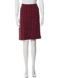Plaid Print Knee-Length Skirt at The Real Real