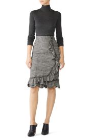 Plaid Ruffle Skirt by Rebecca Taylor for 70 Rent the Runway at Rent the Runway