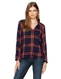 Plaid Shirt in Navy Multi at Amazon