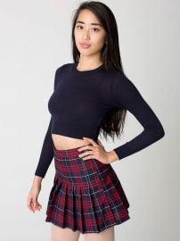 Plaid Tennis Skirt at American Apparel