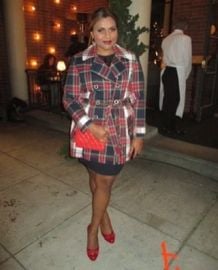 Plaid Trench Coat at Salvador Perez