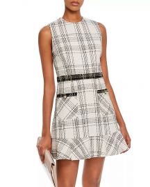 Plaid Tweed Dress by Aqua at Bloomingdales