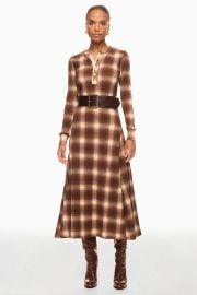 Plaid Waffle-Knit Henley Dress by Polo Ralph Lauren Rent the Runway at Rent the Runway