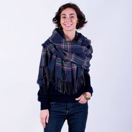 Plaid Wrap Blanket Scarf at Rock Flower Paper