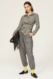 Plaid Wrap Top by Tory Burch for 125 Rent the Runway at Rent the Runway