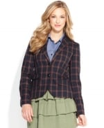 Plaid blazer by QMack at Macys