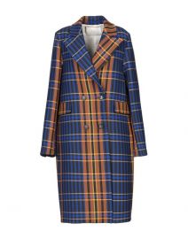 Plaid coat at Yoox