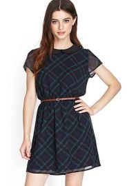 Plaid collared dress at Forever 21