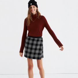 Plaid skirt at Madewell