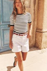 Plain Knit Basic Short Sleeve Top at Zara