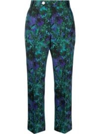 Plan C patterned-jacquard pressed-crease Trousers - at Farfetch