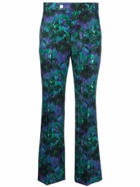 Plan C straight-leg Floral Trousers - at Farfetch