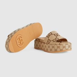 Platform Slide Sandal by Gucci at Gucci