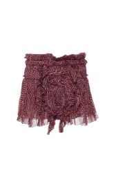 Pleated Chiffon Silk Melissa Skirt In Rust by Isabel Marant at Moda Operandi