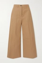 Pleated Cotton-Gabardine Wide-Leg Pants at Net A Porter