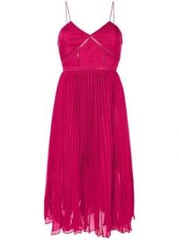 Pleated Crepe Midi Dress by Self Portrait at Farfetch