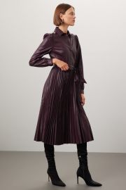 Pleated Faux Leather Dress by Peter Som Collective for 69 Rent the Runway at Rent the Runway