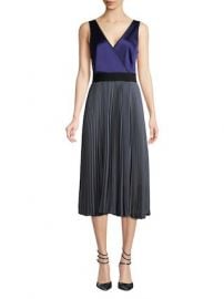 Pleated Faux Wrap Dress by Diane von Furstenberg at Gilt at Gilt