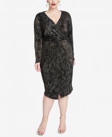 Pleated Faux-Wrap Dress by Rachel Rachel Roy at Macys