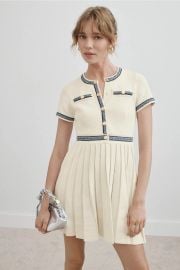 Pleated Knit Mini Dress by Maje Rent the Runway at Rent the Runway