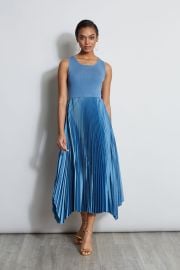 Pleated Midi Dress Elie Tahari at Elie Tahari