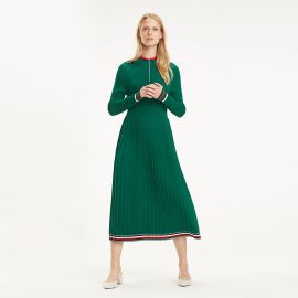 Pleated Midi Dress by Tommy Hilfiger at Tommy Hilfiger