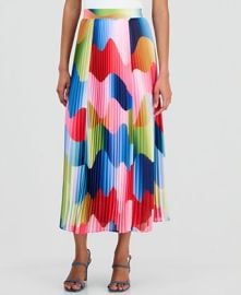 Pleated Midi Skirt at Macys